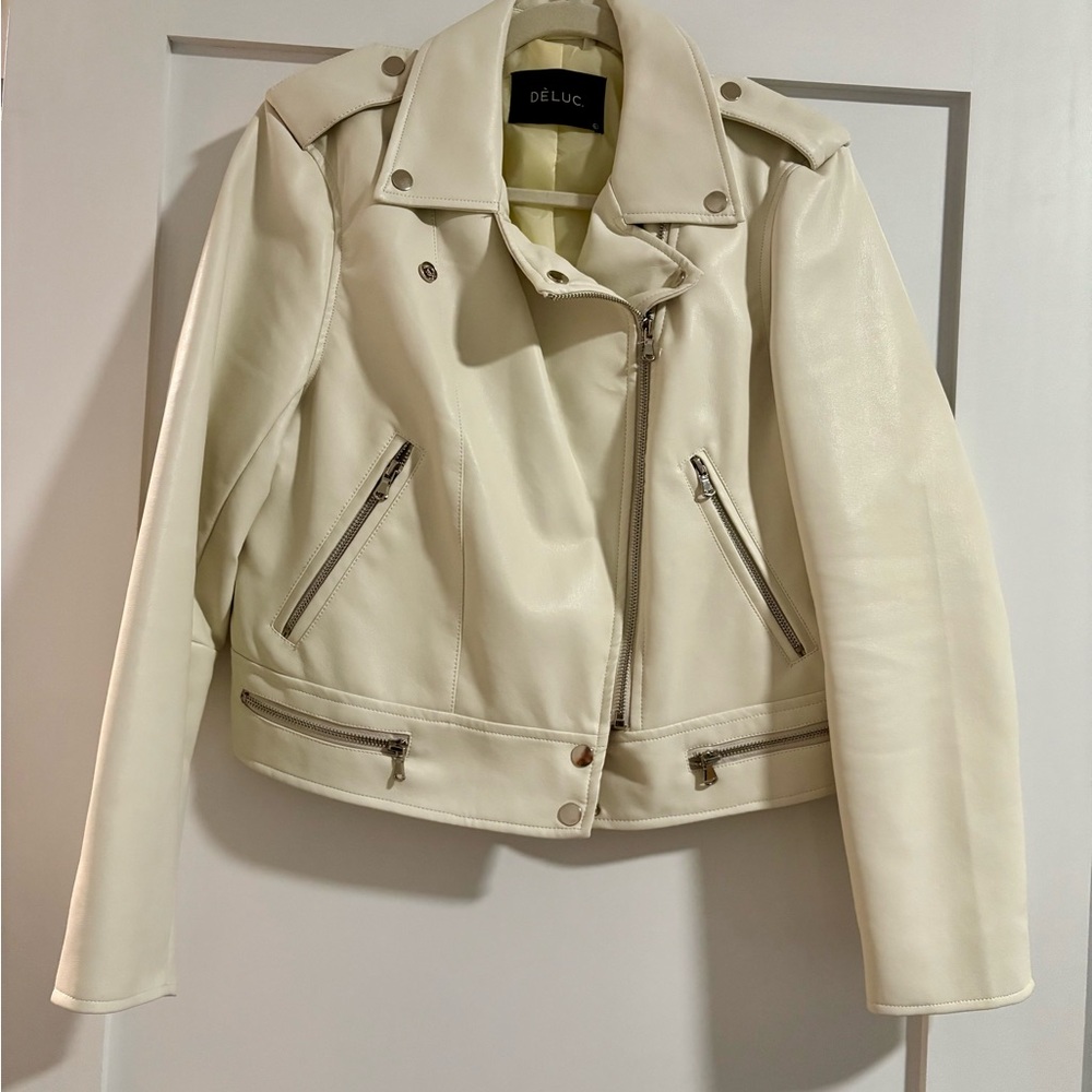 Deluc Gramercy Vegan Faux Leather Moto Jacket